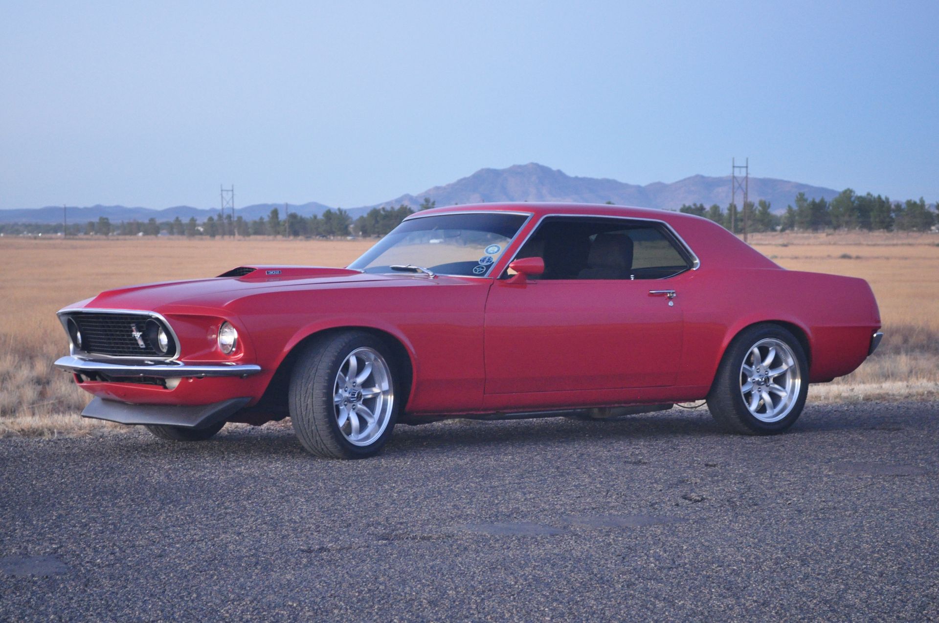 Ford Mustang with VTO vintage aluminum wheels - Photo 3