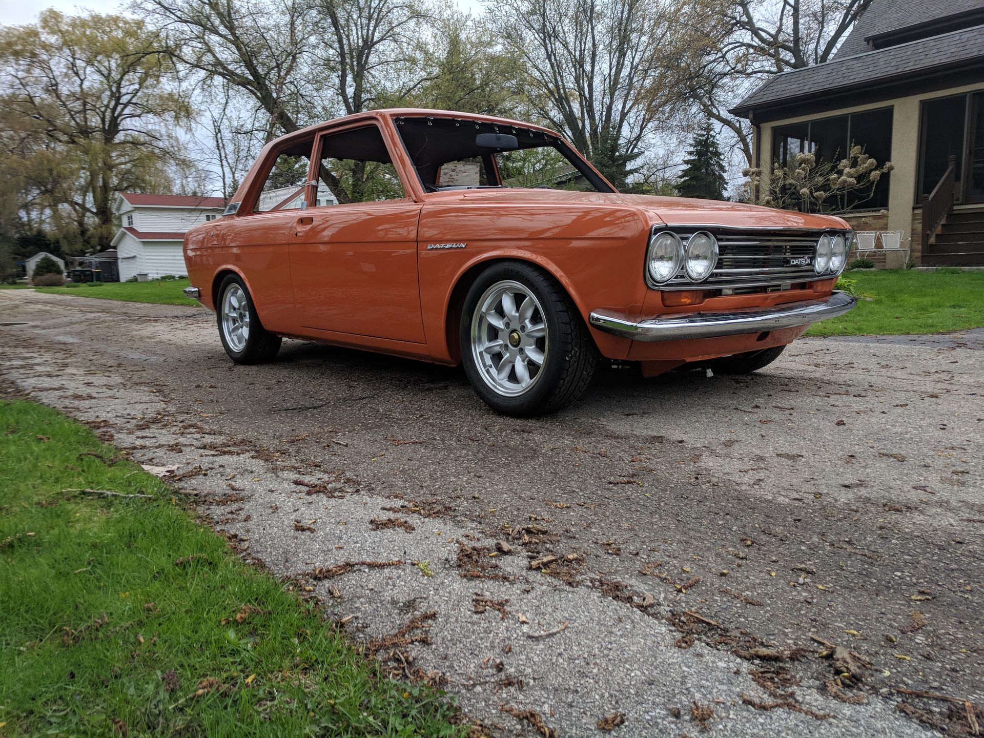 Datsun 510 with VTO vintage aluminum wheels - Photo 16