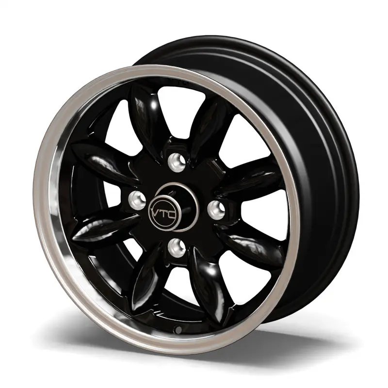 Set of 4 Black Classic 8 Wheels, 16"x7" Size, for Mazda Miata NA, NB